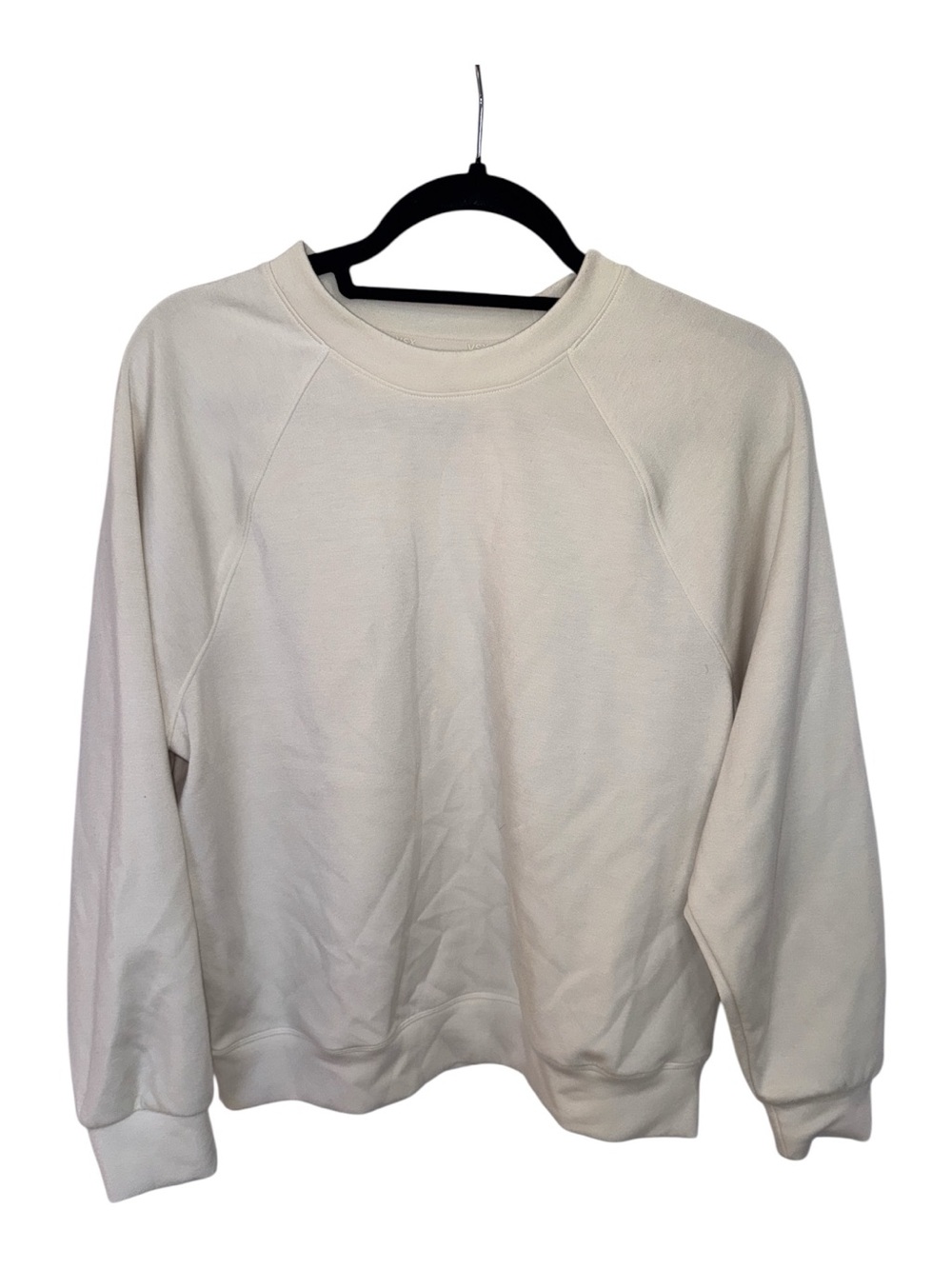 VSX Cream Crewneck Sweatshirt with Logo Patch